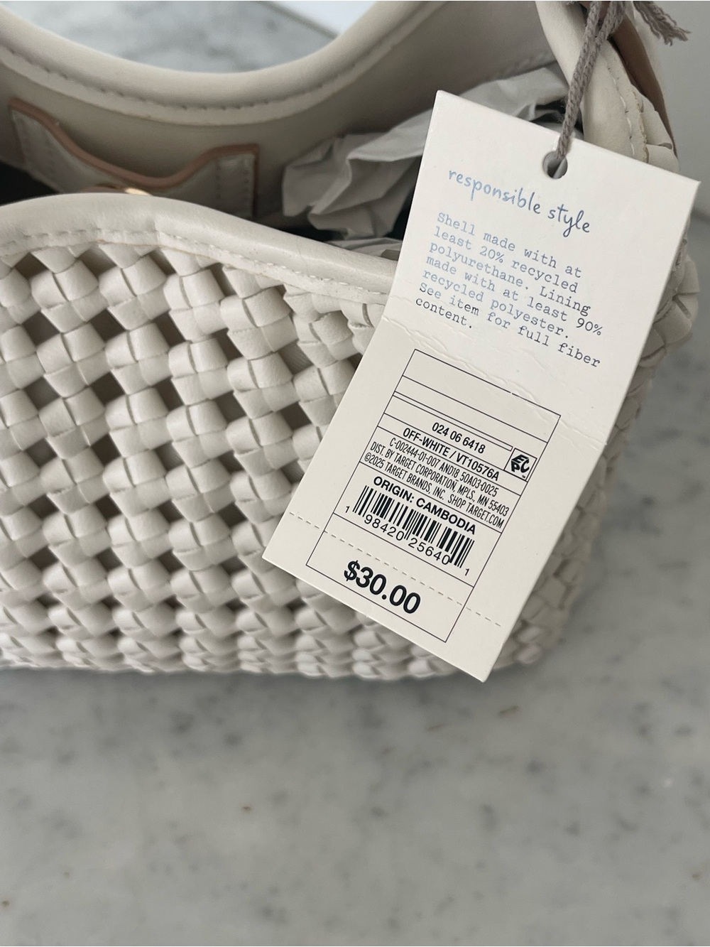 a new day Woven Shoulder Bag in Light Taupe - Picture 3 of 3